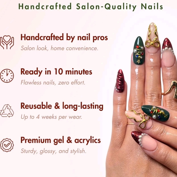 PRESS ON NAILS W/TOOL KIT - Picture 6 of 10